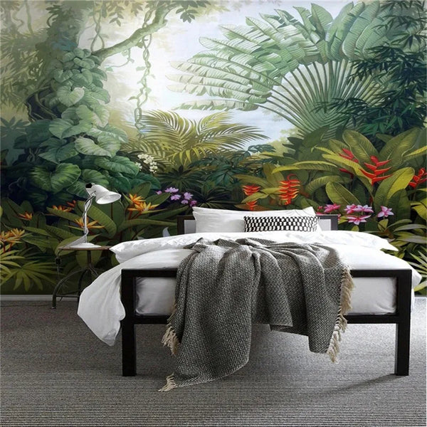Axyaa Tropical Rainforest Plant Tapestry Wall Decor