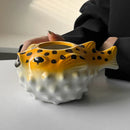 Axyaa Pufferfish Tiki Mug - Ceramic Bar Cocktail Cup for Party Hosting