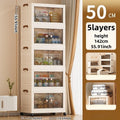Axyaa Double-Door Foldable Storage Box: Multi-Size Organizer for Living Room, Bedroom, Study