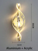 Axyaa Gold/Black Modern LED Wall Sconce for Hallways, Bedrooms & Home Decor