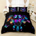 Axyaa Dreamcatcher Butterfly Print Duvet Set - Soft Polyester Bedding, All Seasons