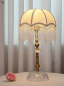 Axyaa Gold Lustre Table Lamp for Bedroom Decor Princess/Kids Room Loft