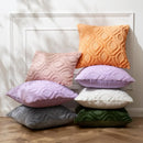 Axyaa Ivory White Plush Faux Wool Throw Pillow Covers, 45x45CM Boho Style