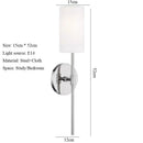 Axyaa Nordic Straight Pole Wall Lamp for Bedroom Living Room Background Wall