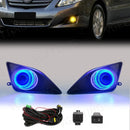 Axyaa LED Angel Eyes Fog Lamps with Halogen DRL for Toyota Corolla Altis 2008-2010