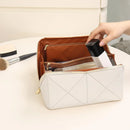 Axyaa Accordion Pillow Makeup Bag - Large Capacity Portable Cosmetic Handbag