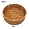 Axyaa Rattan Wicker Serving Baskets - 10 Styles for Bread, Fruit, Vegetables Basket in Khaki