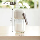 Axyaa Glass Salt & Pepper Shakers 0.5g Metering Seasoning Bottle - Household Kitchen.randn