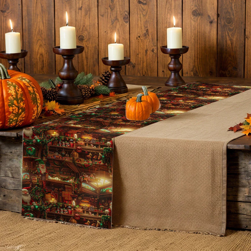 Luxury Axyaa Christmas Table Runner for Home Decoration and Parties