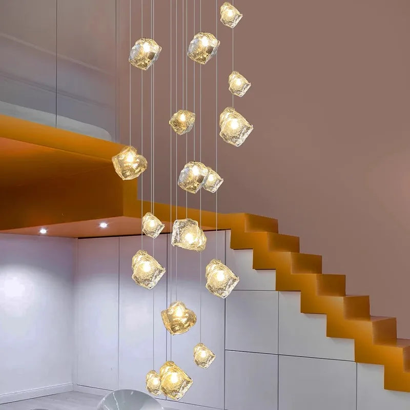 Axyaa Chandelier Set: Hall, Staircase, Indoor Lighting, Ceiling Lights