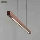 Axyaa Nordic Black Walnut Chandelier for Dining Room, Office & Bar