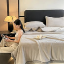 Axyaa Double Layer Milk Velvet Blanket: Warmth and Style for Bed or Sofa