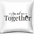 Axyaa Geometric Print Cushion Cover, Black and White, Square Pillowcase
