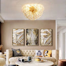 Axyaa Postmodern Flower Ceiling Light: Luxury Scandinavian Lamp for Various Rooms