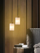 Axyaa Marble Alabaster Chandelier Copper Pendant Light