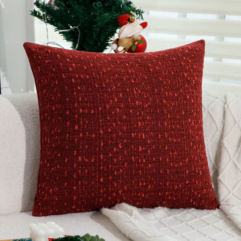 Axyaa Christmas Retro Black/Red Pillowcase 45x45cm for Home Decor