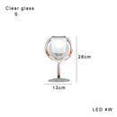 Axyaa Gold Chrome Glass Table Lamp | Luxury Decor for Living Room, Villa, Cafe