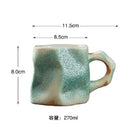 Axyaa Ceramic Coffee Cups Retro Coarse Pottery Creative Mugs Office Gifts Decoration
