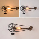 Axyaa Gear Chain Water Pipe Wall Lamp Vintage E27 Edison Sconce