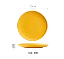 Axyaa Ceramic Western Cuisine Plate Set for Steak, Vegetables, Bread, Desserts, Breakfast
