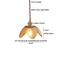 Axyaa Glass Lampshade LED Pendant Light for Modern Nordic Home Decor