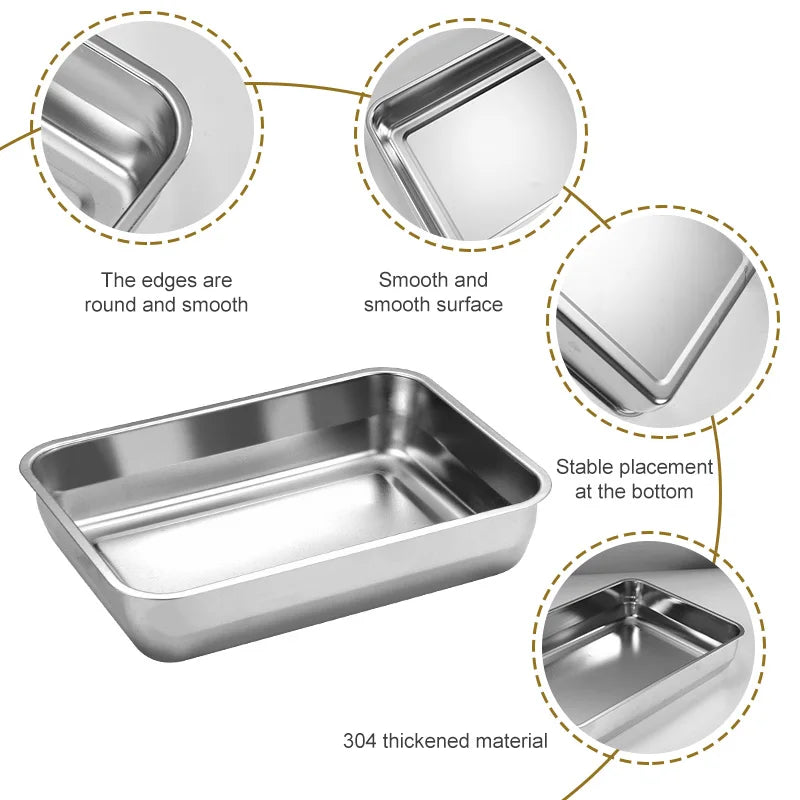 Stainless Steel Barbecue Tray Organizer by Axyaa