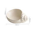 Axyaa Conch Ceramic Sashimi Plate: Elegant Seafood Display for Molecular Cuisine