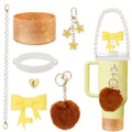 Axyaa Cup Accessories Set for Stanley Tumblers: Straws, Covers, Caps, Boot, Charm Chains