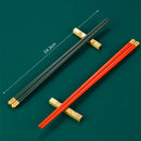 Axyaa Alloy Chinese Chopsticks Set, Colorful Non-Slip Sushi Sticks, 5 Pairs