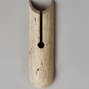 Axyaa Natural Yellow Travertine Stone LED Wall Light Fixture