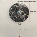 Axyaa Round Stone LED Wall Lamp Sconce White Ball 220v G9 Bulb for Bathroom Mirror