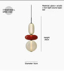 Axyaa Nordic Glass Chandelier Pendant Light - Creative Modern Art Style Home Restaurant Decor