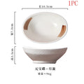 Axyaa Ceramic Snack Plates and Dipping Bowls - Set of 4