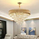 Axyaa Elegant Crystal Chandelier for Modern Villa Living Room & Dining Room