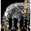 Axyaa Crystal Chandelier Pendant Light for Dining, Living, Bedroom & Entryway