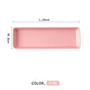 Axyaa Colorful Ceramic Rectangular Snack Plate & Storage Tray.