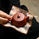 Axyaa Chinese Painted Tea Napkin Tea Ceremony Towel Placemat Set