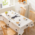 Axyaa Light Luxury Rectangular Tablecloth with Oil-Proof and Anti-Scalding Features