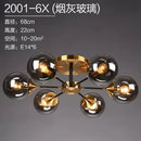 Axyaa Modern Glass Ball LED Chandelier for Living Dining Bedroom Décor