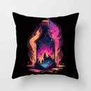Axyaa Fashion Magic Bottle Pillowcase Square Cushion Cover for Decorating Car Sofa