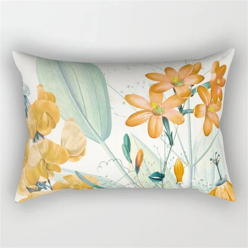 Pink Flower Polyester Pillowcase - Romantic Girl Room Aesthetic Decor