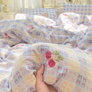 Axyaa Cloud Comfort Double-Layer Yarn Mattress Set, Cream Wind, Super Soft-Kapok Kit