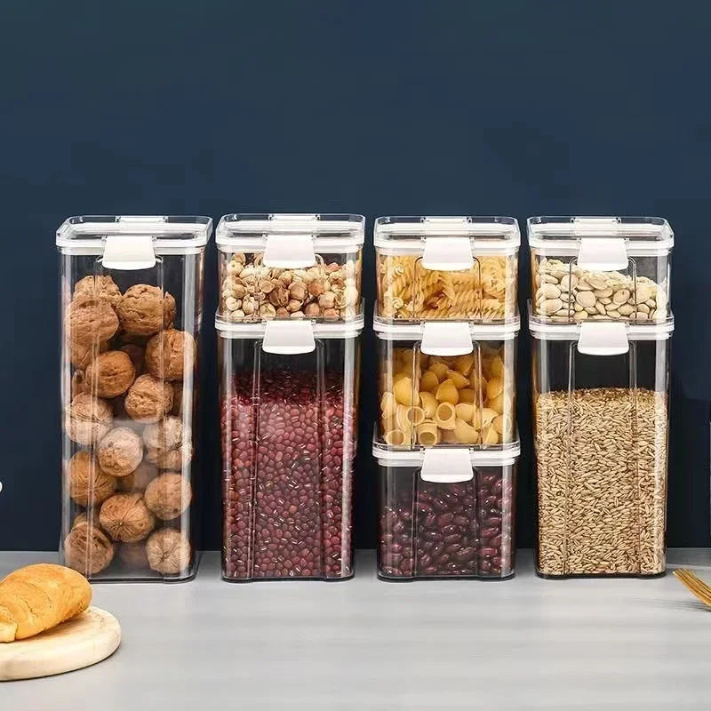 Axya Stackable Sealed Jar Set for Kitchen Organization and Food Storage