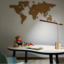 Axyaa Modern LED Wood Table Lamp for Home Living Room Bedroom Decor