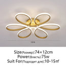 Axyaa Flower Ceiling Light: Nordic Warm LED for Bedroom, Living Room, Study & Restaurant.