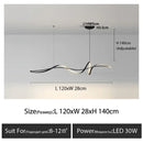 Axyaa LED Chandelier: Nordic Style Aluminum Alloy Pendant Light for Living Room & Dining Area