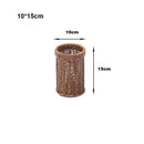 Axyaa Handwoven Rattan Wicker Serving Baskets for Bread Fruit Vegetables - 7 Styles