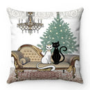 Axyaa Cartoon Cat Pattern Sofa Cushion Covers - Lovely Animal Pillowcase