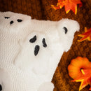 Axyaa Halloween Plush Ghost Pillowcase - White Orange for Festive Home Decor