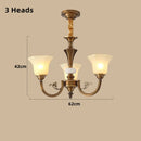 Axyaa Luxury Frosted Glass Chandelier for Living Room Bedroom